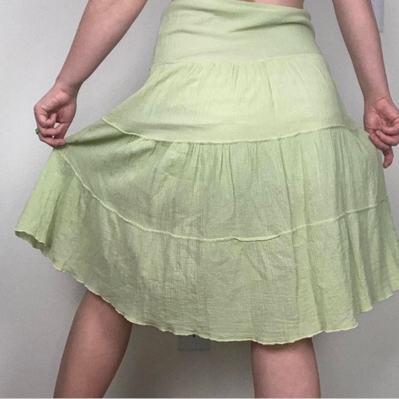❌SOLD❌ 90's Vintage Geri C New York tiered midi fairy skirt size medium - Picture 7 of 8